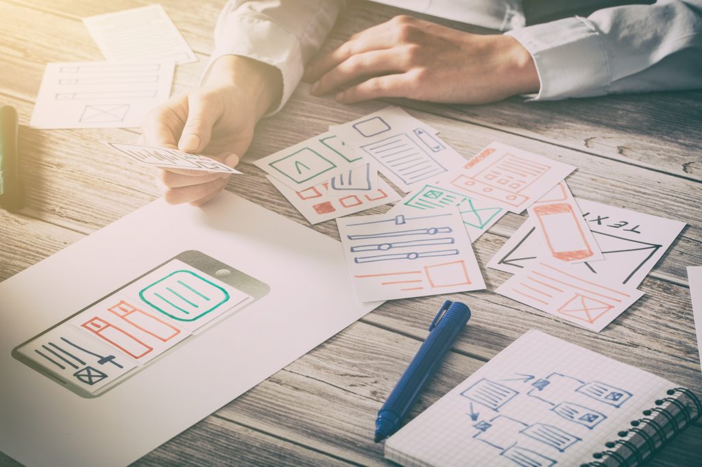 Mobile app UI design